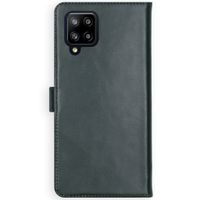 Selencia Étui portefeuille en cuir véritable Samsung Galaxy A42 - Vert