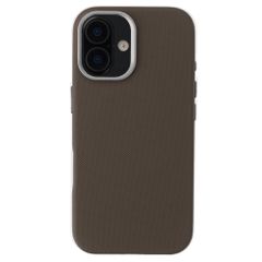 Accezz Coque arrière Mesh avec MagSafe Apple iPhone 16 - Marron