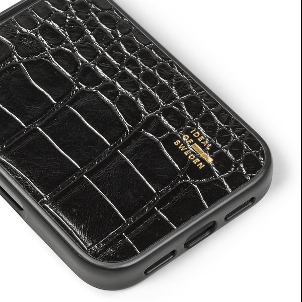 iDeal of Sweden Coque MagSafe en cuir végétalien Apple iPhone 18 Pro / 17 Pro - Black Croco