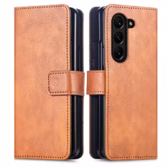 imoshion Étui de télephone portefeuille de luxe Samsung Galaxy Z Fold 6 - Marron
