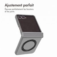 Accezz Color Backcover avec MagSafe et support à anneau Samsung Galaxy Z Flip 8 - Gris