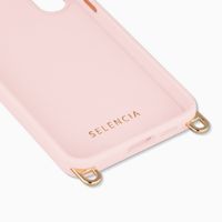 Selencia Coque arrière Rivièra avec MagSafe avec crochets amovibles Samsung Galaxy S25 FE - Sorbet Pink