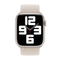 Apple Bracelet Solo tressé Apple Watch | 44/45/46/49 mm - Taille 5 - Starlight