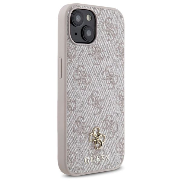 Guess Coque 4G Metal Logo MagSafe Apple iPhone 15 - Rose