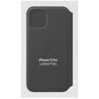Apple Étui de télephone portefeuille Leather Folio Apple iPhone 11 Pro - Noir