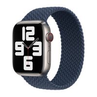 Apple Bracelet Solo tressé Apple Watch | 38/40/41/42 mm - Taille 9 - Abyss Blue