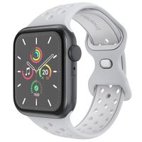 imoshion Bracelet Sport⁺ en silicone Apple Watch | 44/45/46/49 mm - Taille M/L - Grey & White