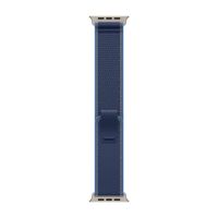 Apple Bracelet Trail Loop Apple Watch | 44/45/46/49 mm - Taille M/L - Blue / Bright Blue Natural Titanium