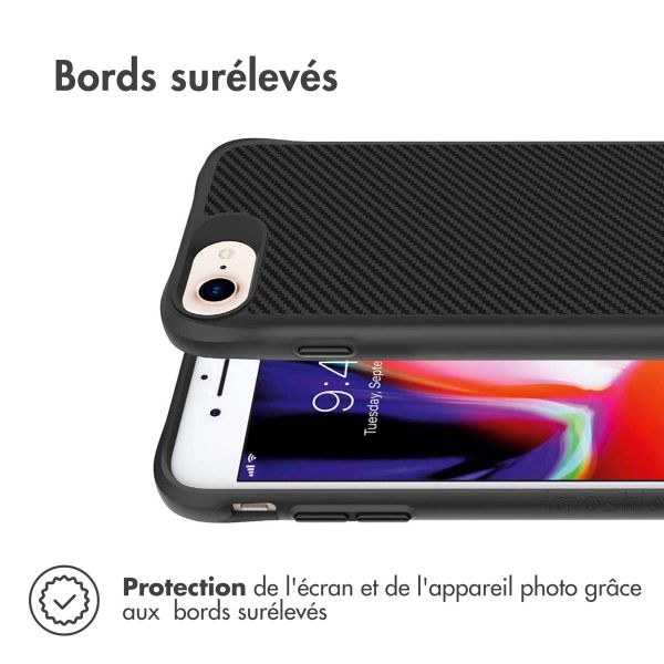 imoshion Rugged Hybrid Carbon Case Apple iPhone SE (2022 / 2020) / 8 / 7 - Noir