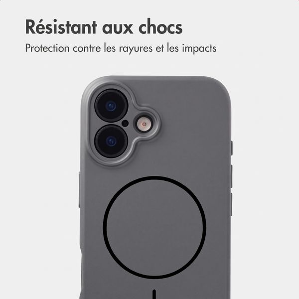 Accezz Coque Grip avec MagSafe Apple iPhone 17 - Gris