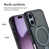 Accezz Coque Ring Stand avec MagSafe Apple iPhone 17 - Noir