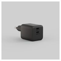 Zens Chargeur compact 2x USB-C 100W - Adaptateur secteur - Noir