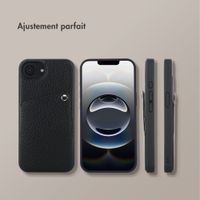 Selencia Coque Riva avec porte-cartes Apple iPhone 17e / 16e - Noir