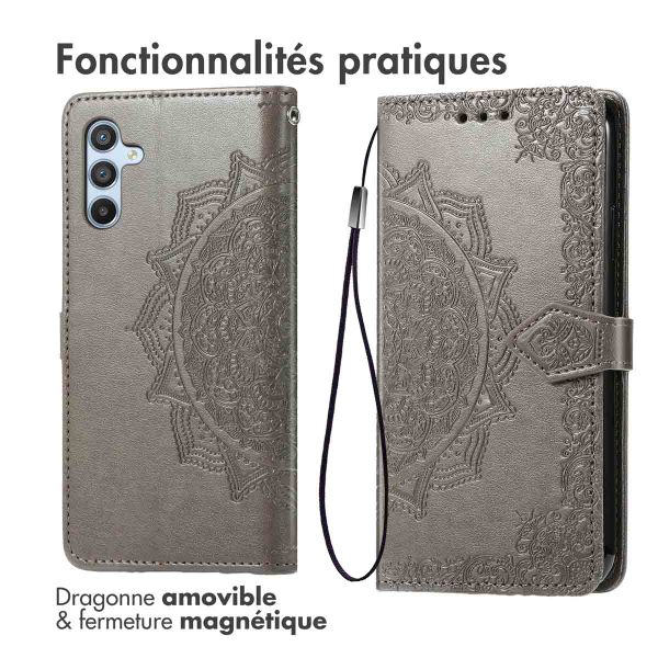 imoshion Etui de télephone Mandala Samsung Galaxy A56 - Gris
