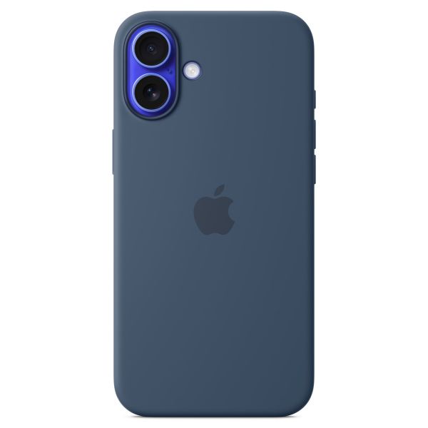 Apple Coque en silicone MagSafe Apple iPhone 16 Plus - Denim