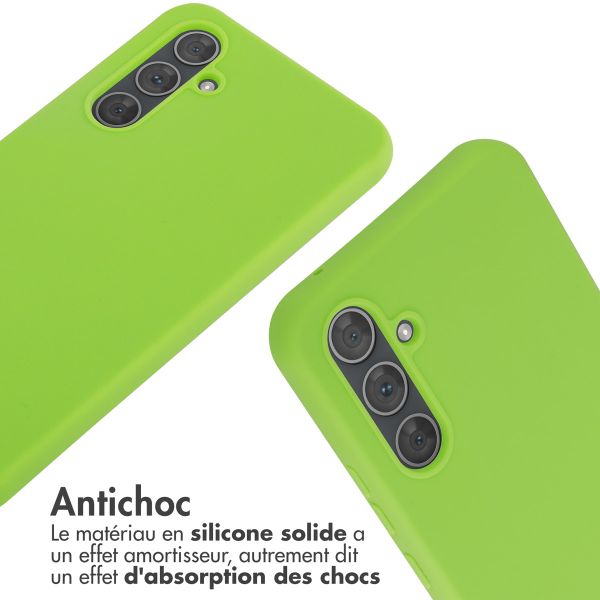imoshion Coque en silicone avec cordon Samsung Galaxy A54 (5G) - Fluor Groen