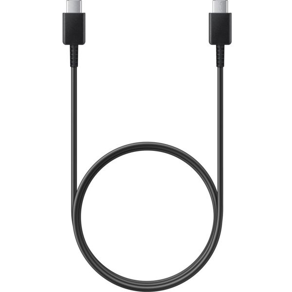 Samsung Câble USB-C vers USB-C d'origine - 1 mètre - 25 watts + adaptateur de recharge rapide USB-C d'origine - 25 watts - Noir