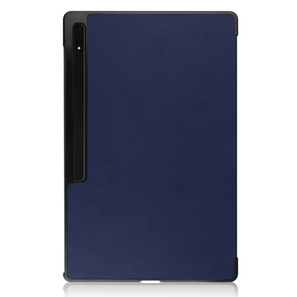 imoshion Coque tablette Trifold Galaxy Tab S8 Ultra - Bleu foncé