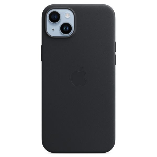 Apple Coque Leather MagSafe Apple iPhone 14 Plus - Midnight