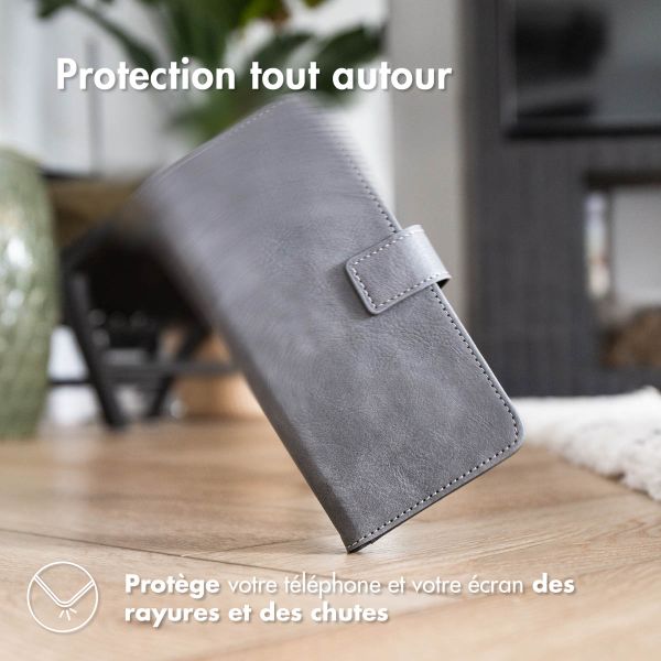 imoshion Étui de télephone portefeuille de luxe Sony Xperia 1 III - Gris