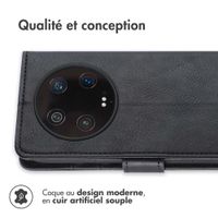imoshion Étui de télephone portefeuille de luxe Xiaomi 13 Ultra - Noir