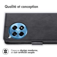 imoshion Étui de télephone portefeuille de luxe OnePlus 12R - Noir