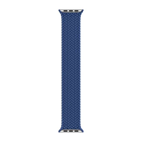 Apple Bracelet Solo tressé Apple Watch | 38/40/41/42 mm - Taille 5 - Atlantic Blue