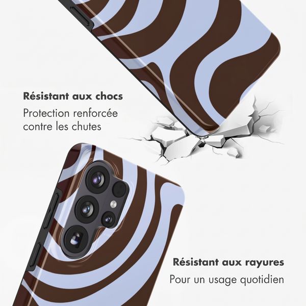 Selencia Coque arrière Vivid Samsung Galaxy S26 Ultra - Dream Swirl Chocolate