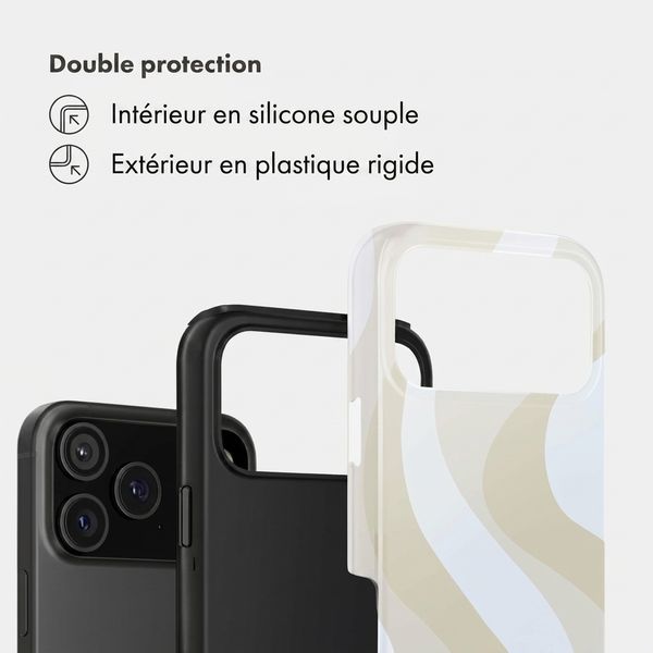 Selencia Coque arrière Vivid Apple iPhone 18 Pro Max - Desert Waves Beige