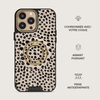 Burga Anneau de téléphone Magnetic Ringholder Gold - Compatible avec MagSafe - Almond Latte