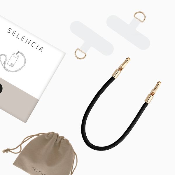 Selencia Bracelet universel avec 2 crochets - Noir