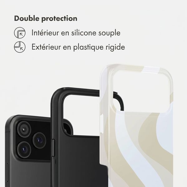 Selencia Coque arrière Vivid Apple iPhone 18 Pro - Desert Waves Beige