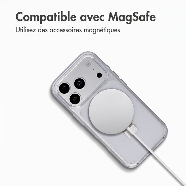 Accezz Coque Ring Stand avec MagSafe Apple iPhone 18 Pro Max / 17 Pro Max - Transparent