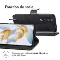 imoshion Étui de télephone portefeuille de luxe Honor 90 - Noir