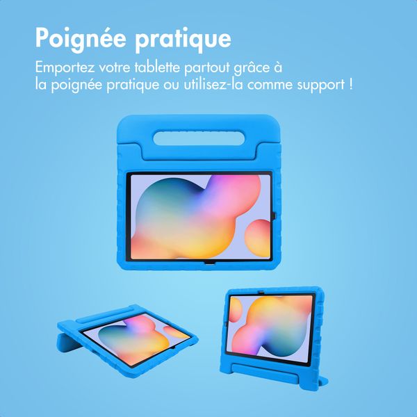imoshion Coque kidsproof avec poignée Samsung Galaxy Tab S6 Lite (2020/2022/2024)  - Bleu