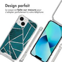 imoshion Coque Design avec cordon Apple iPhone 13 - Petrol Green Graphic