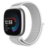 imoshion Bracelet en nylon Fitbit Versa 4/ 3 / Sense (2) - Gris