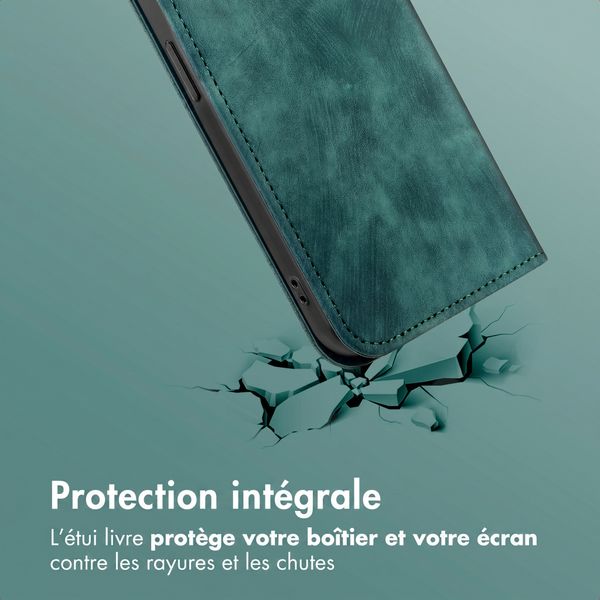 imoshion Étui de téléphone portefeuille Slim Motorola Moto G77 - Vert