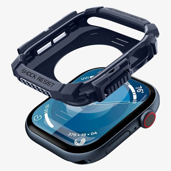 Spigen Coque Rugged Armor™ Apple Watch 10 / 11 - 42 mm - Navy Blue