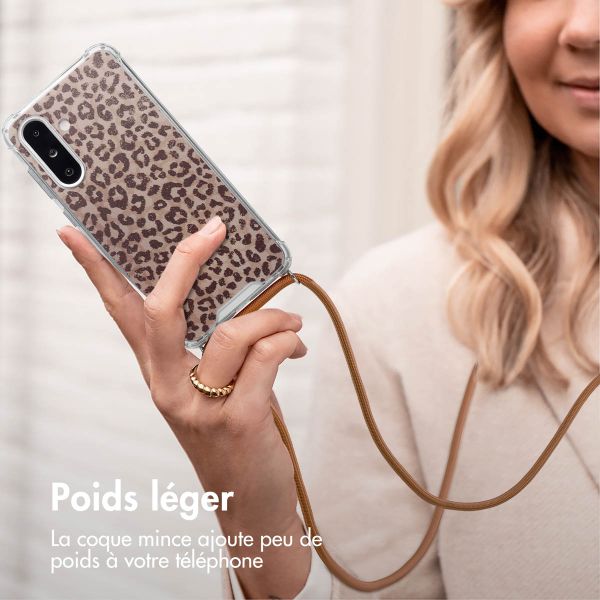 imoshion Coque Design avec cordon Samsung Galaxy A36 - Leopard Mood
