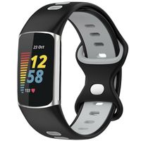 imoshion Bracelet Sport⁺ en silicone Fitbit Charge 5 / 6 - Black / Grey