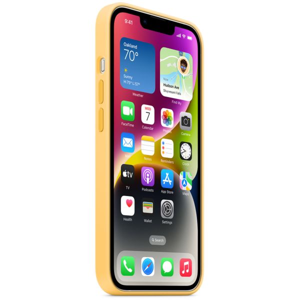 Apple Coque en silicone MagSafe Apple iPhone 14 - Sunglow