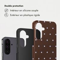 Selencia Coque arrière Vivid Samsung Galaxy A37 (5G) - Happy Dots Chocolate