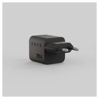 Zens Chargeur compact USB-C 70W - Adaptateur secteur - Noir