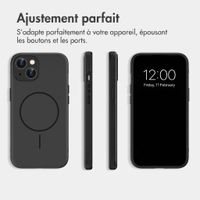 imoshion Coque arrière Color avec Thin MagSafe Ring Apple iPhone 14 / 13 - Noir