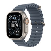 Apple Bracelet Ocean Apple Watch | 44/45/46/49 mm - Anchor Blue / Natural Titanium