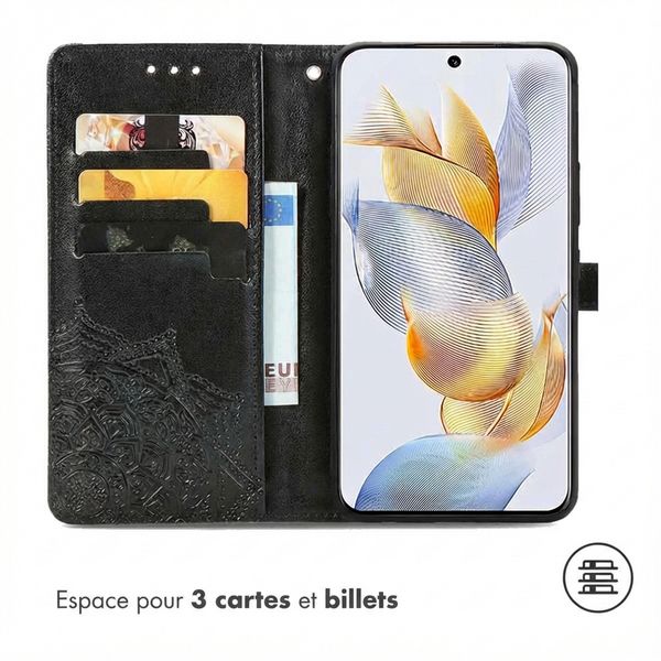 imoshion Etui de télephone Mandala Honor 90 - Noir
