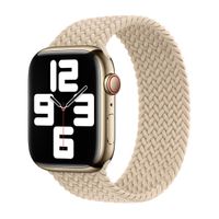 Apple 4 Pack Bracelet Solo tressé Apple Watch| 44/45/46/49 mm - Taille 6 - (PRODUCT)RED / Beige / Slate Blue / Maize