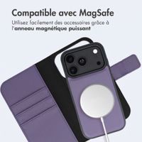 imoshion Étui portefeuille luxe 2-en-1 amovible Apple iPhone 18 Pro / 17 Pro - Lilas