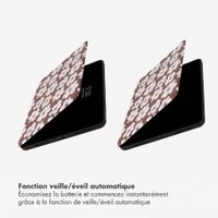 Selencia Coque tablette Vivid Apple iPad Air 11 pouces (2026) M4 / (2025) M3 / (2024) M2 / Air 5 (2022) / Air 4 (2020) - Choco Flower Pop